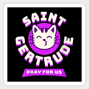 St. Gertrude of Nivelles Patron Saint of Cats Lovers Magnet